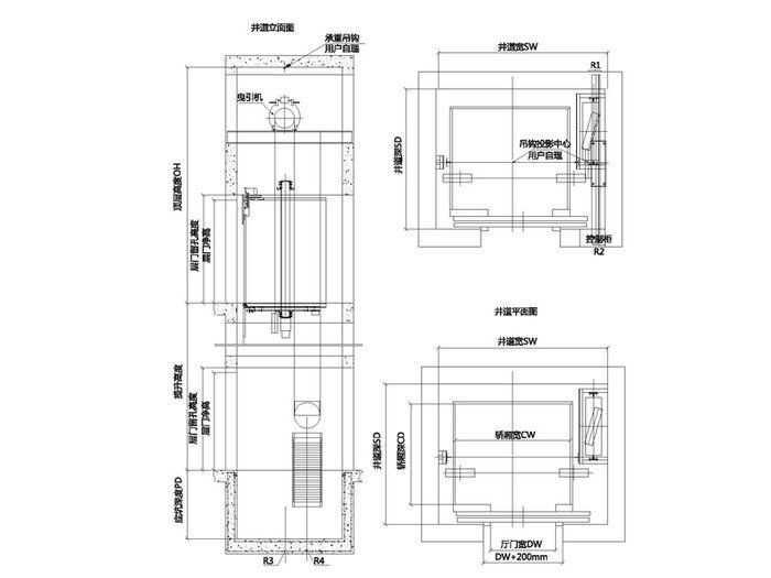 MACHINE ROOMLESS PASSENGER ELEVATOR